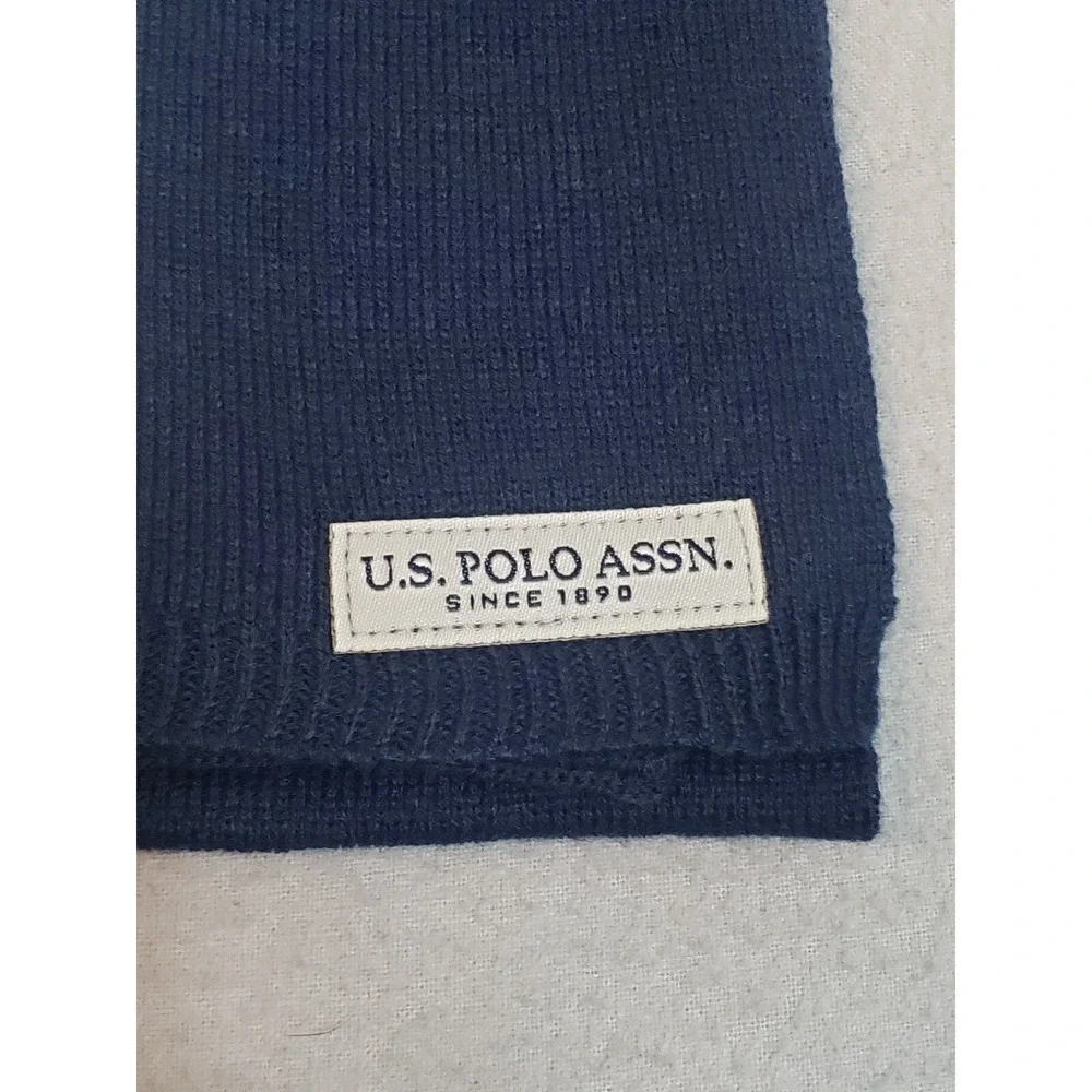 US Polo Winter Scarf Blue Gray 52